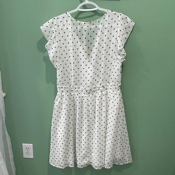 Hem & Thread White Dress with Black Dots - Picture 5 of 5